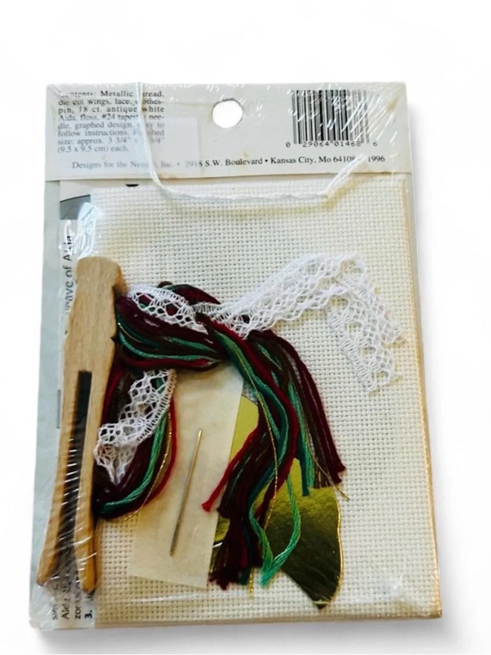 Angel ornament counted cross stitch kit